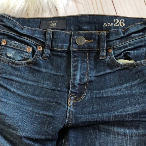 J Crew distressed  Reid jeans size 26. EUC - Picture 5 of 8